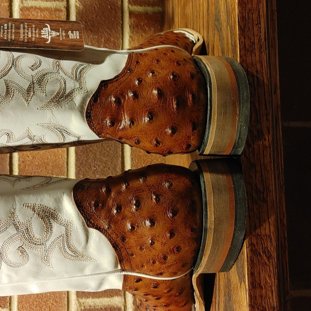 Ostrich Boots 11.5 NIB - Picture 5 of 8